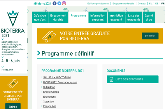 Le programme d&rsquo;activités de Bioterra est maintenant disponible sur le site web