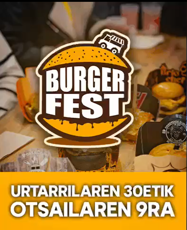 LA BURGER FEST Ficobara dator urtarrilaren 30etik otsailaren 9ra